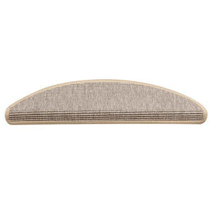 Stufenmatten Silber Halbrund 56x17cm 15er Set