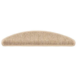 Stufenmatten Halbrund Hellbeige 15er Set