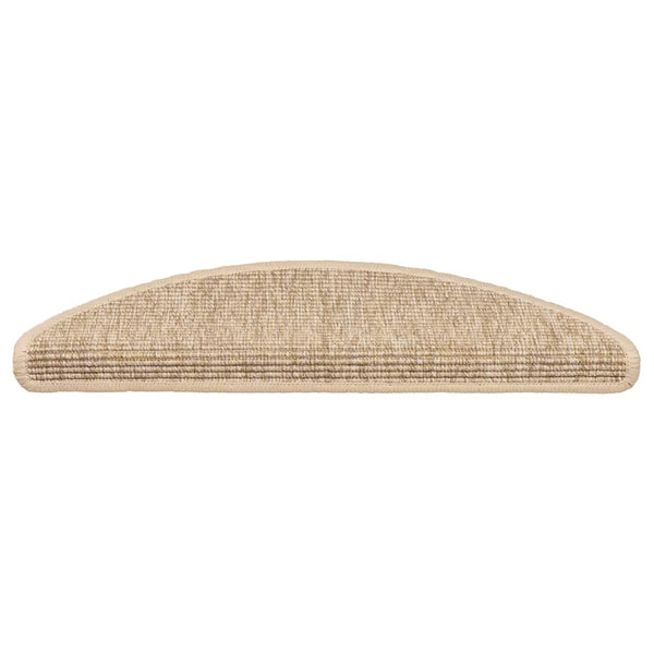 Stufenmatten Halbrund Hellbeige 15er Set