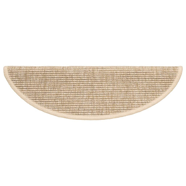 Stufenmatten Halbrund Hellbeige 15er Set