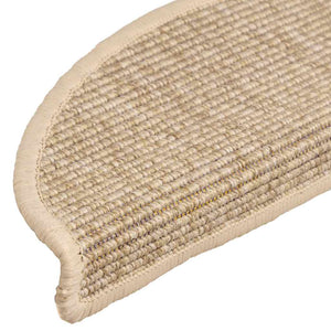 Stufenmatten Halbrund Hellbeige 15er Set