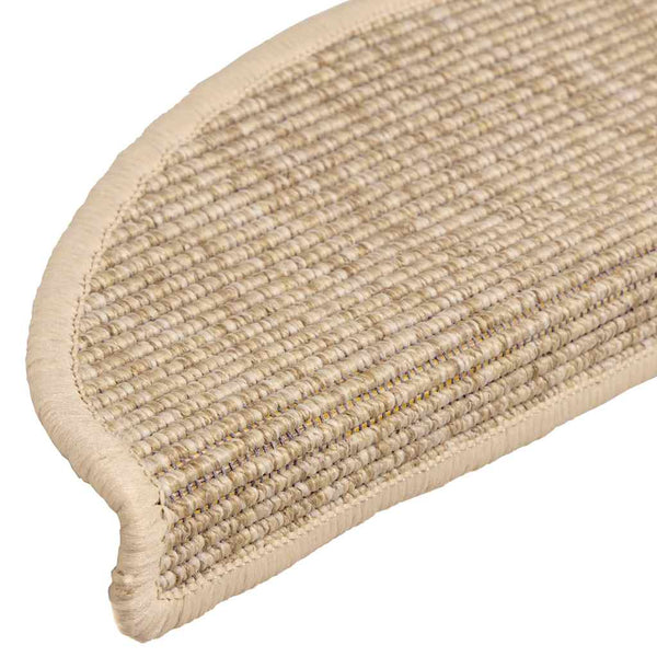 Stufenmatten Halbrund Hellbeige 15er Set