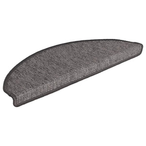Stufenmatten Beige Grau Halbrund 15er Set