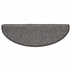 Stufenmatten Beige Grau Halbrund 15er Set