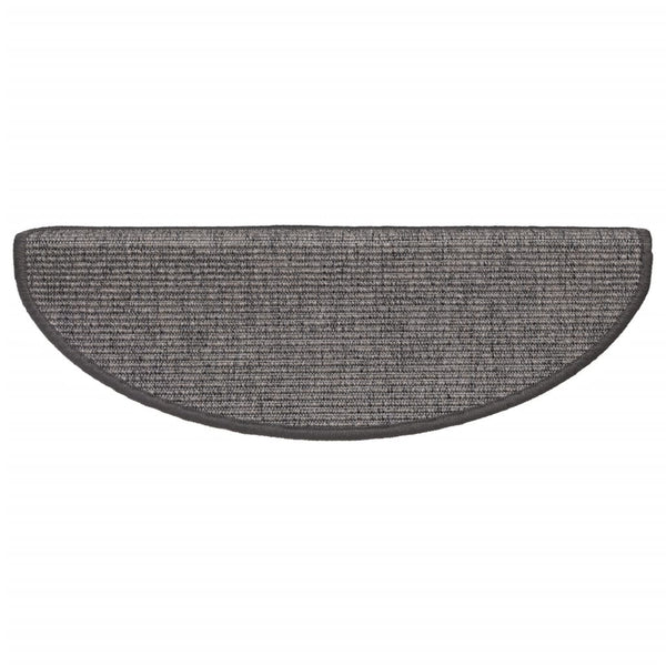 Stufenmatten Beige Grau Halbrund 15er Set