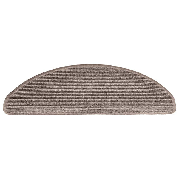 Stufenmatten Dunkelbeige Halbrund 15er Set
