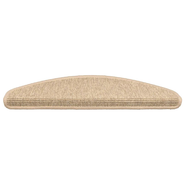 Hellbeige Stufenmatten Halbrund 15er Set
