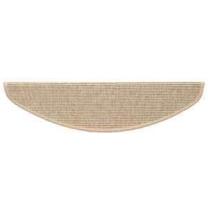 Hellbeige Stufenmatten Halbrund 15er Set