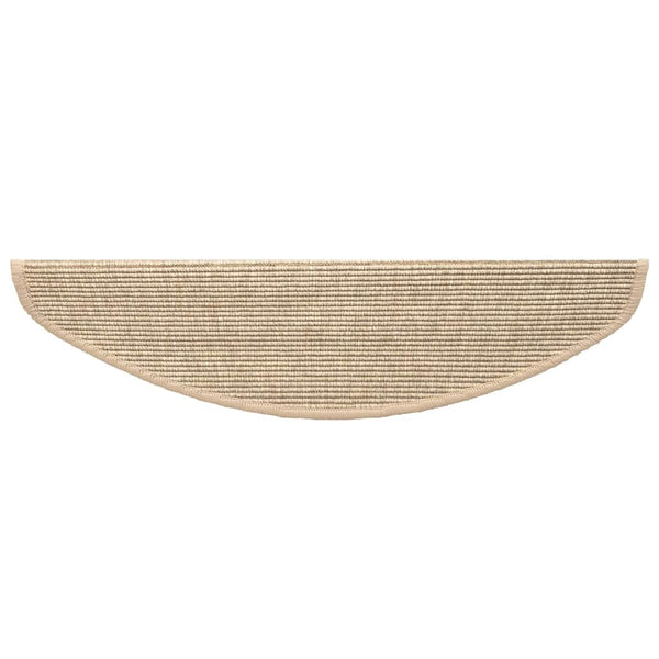 Hellbeige Stufenmatten Halbrund 15er Set