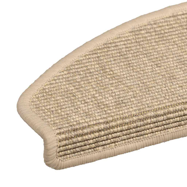 Hellbeige Stufenmatten Halbrund 15er Set