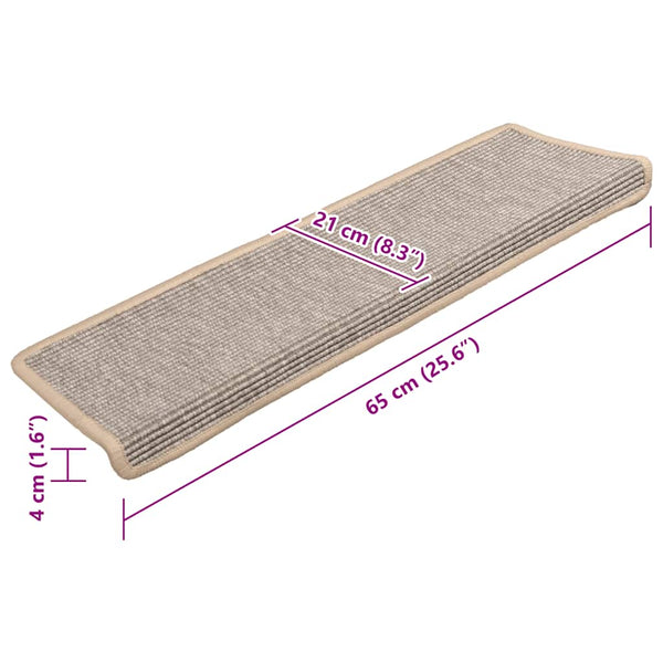 Stufenmatten Silber 15er Set 65x21cm
