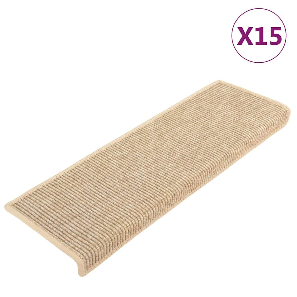 Stufenmatten Hellbeige 15er Set 65x21cm