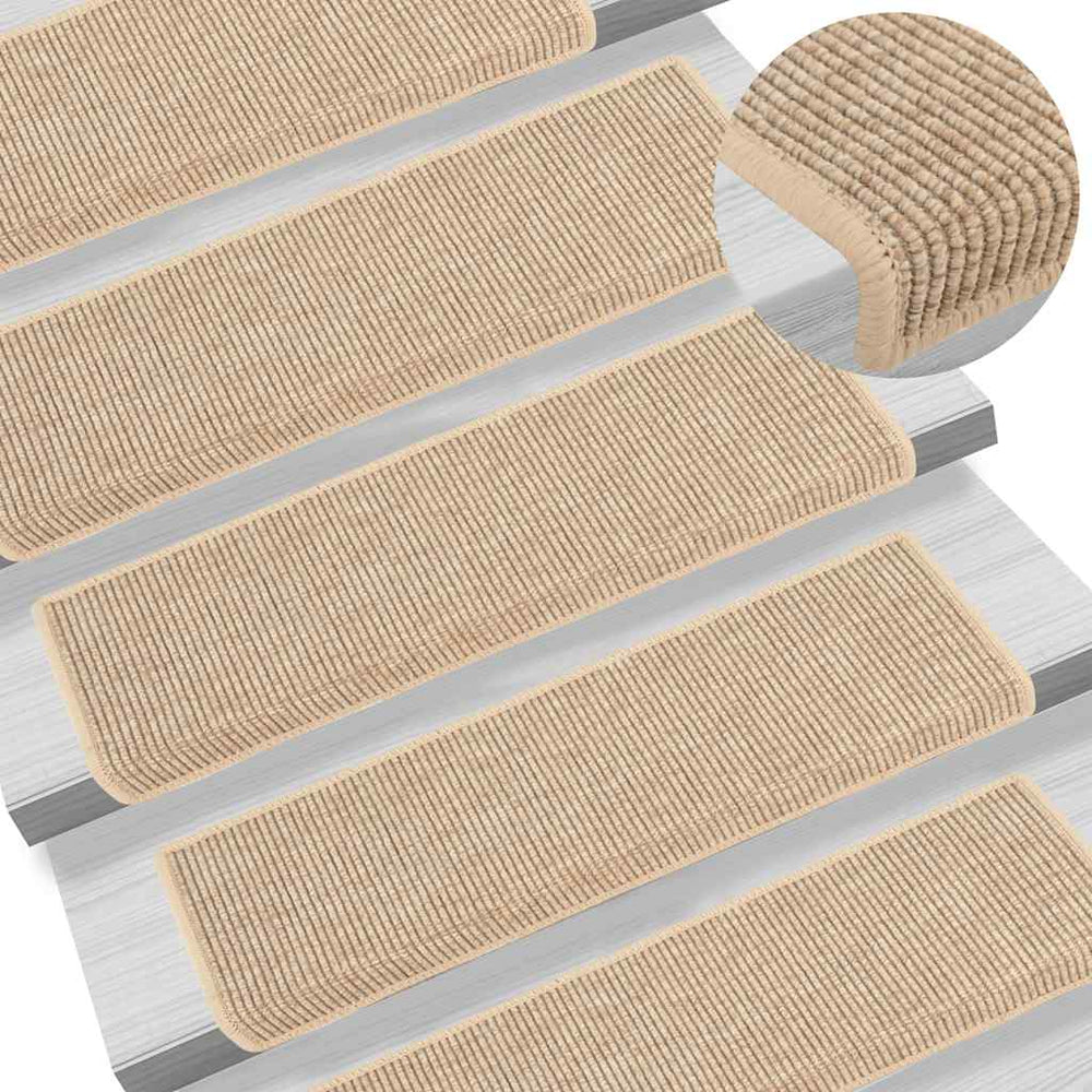 Stufenmatten Hellbeige 15er Set 65x21cm