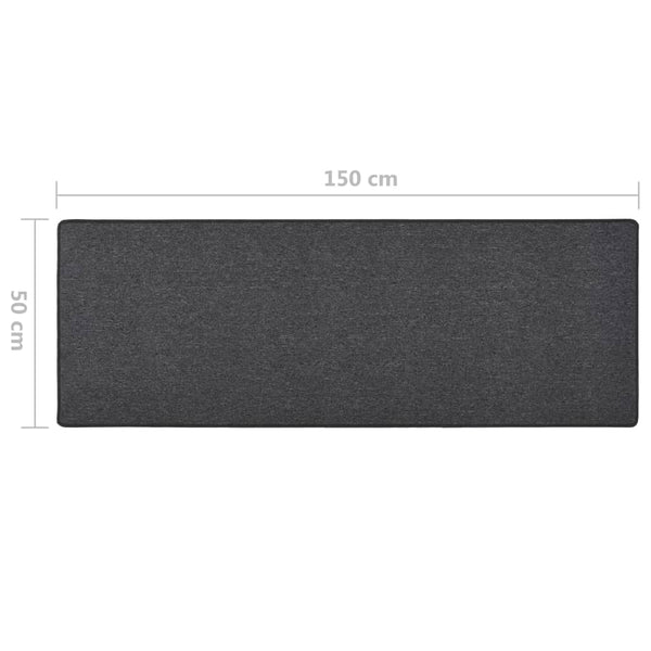 Anthrazit Teppichläufer 50x150 cm