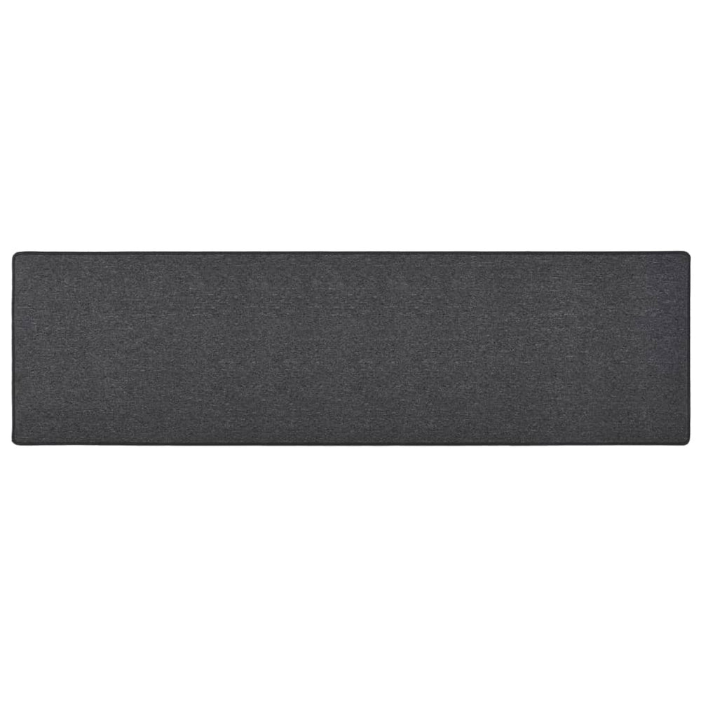 Anthrazit Teppichläufer 50x200 cm