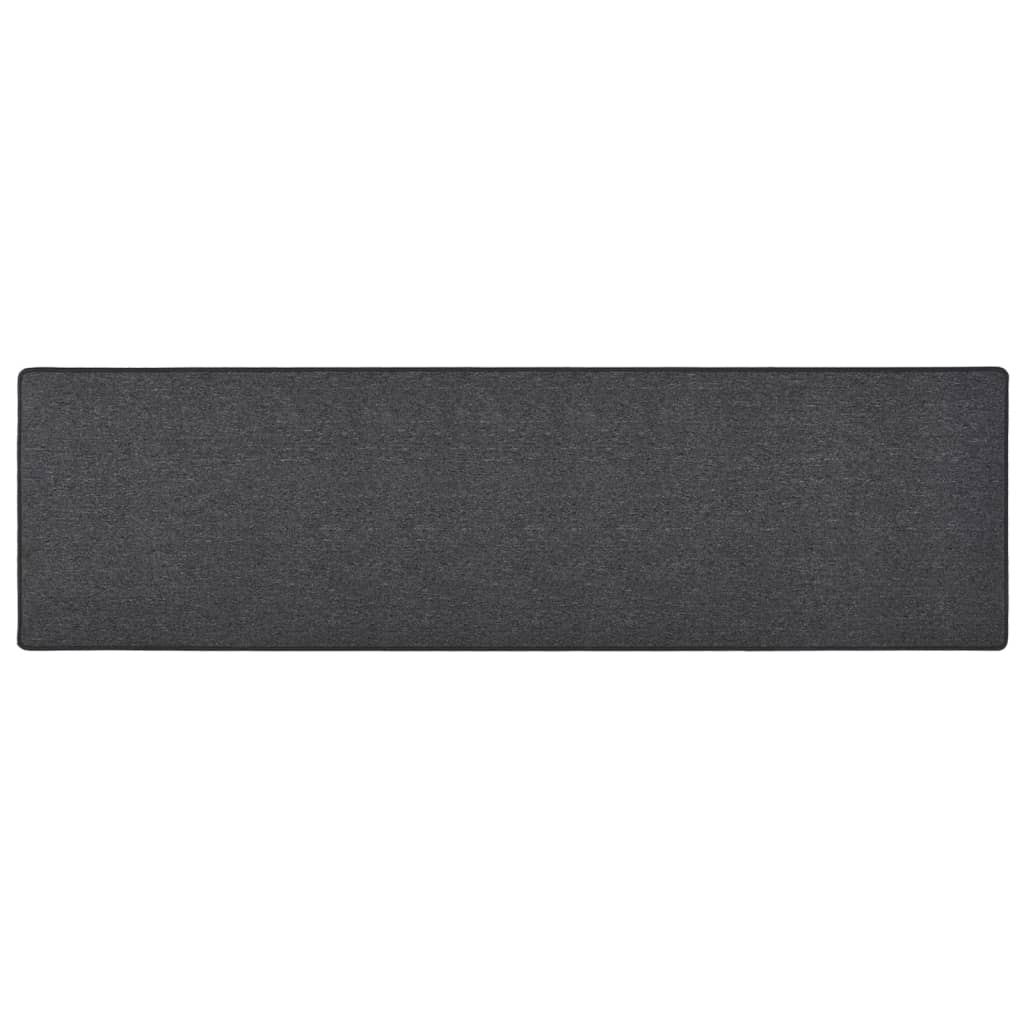 Anthrazit Teppichläufer 50x200 cm