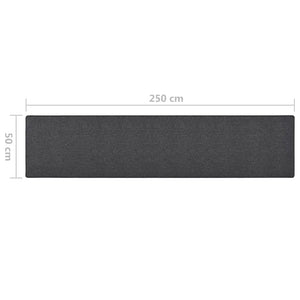 vidaXL Tapis de Couloir Anthracite 50x250 cm