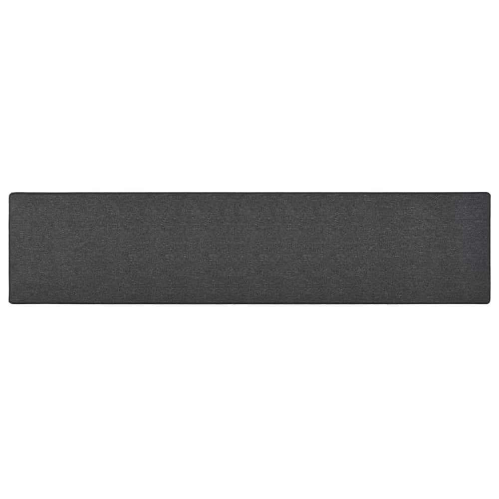Anthrazit Teppichläufer 80x400 cm
