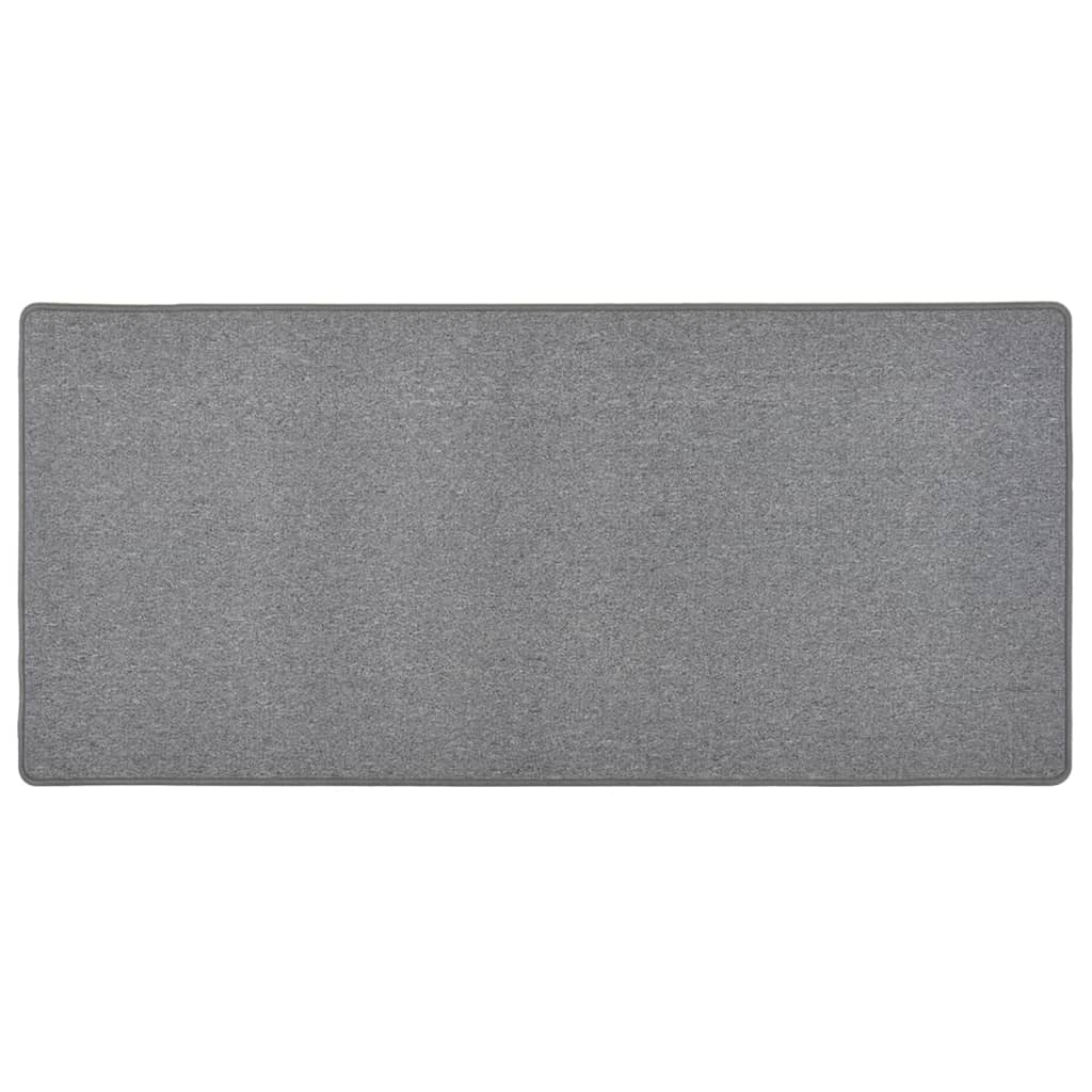 Dunkelgrauer Teppichläufer 50x100 cm