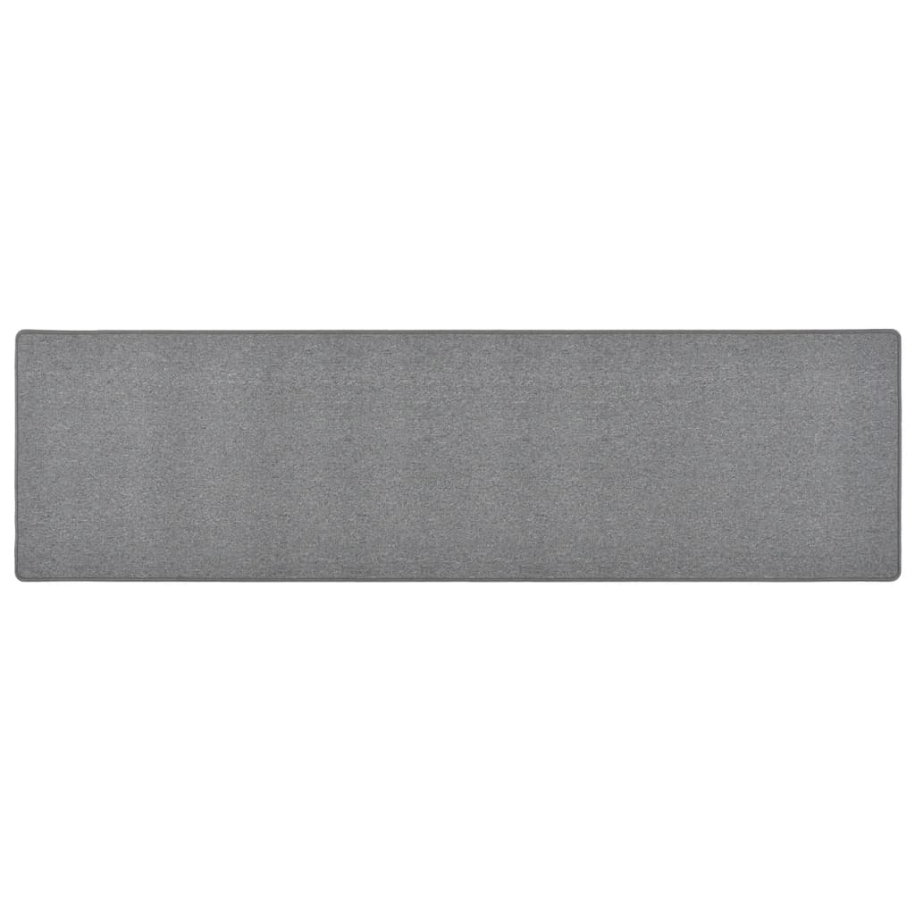 Dunkelgrauer Teppichläufer 50x200 cm