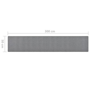 Dunkelgrauer Teppichläufer 50x300 cm