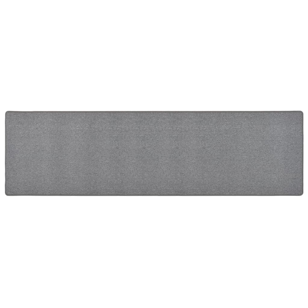 Dunkelgrauer Teppichläufer 80x300 cm