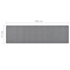 Dunkelgrauer Teppichläufer 80x300 cm