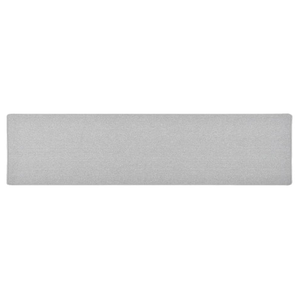 Hellgrauer Teppichläufer 50x200 cm