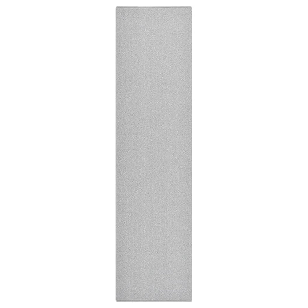 Hellgrauer Teppichläufer 80x300 cm