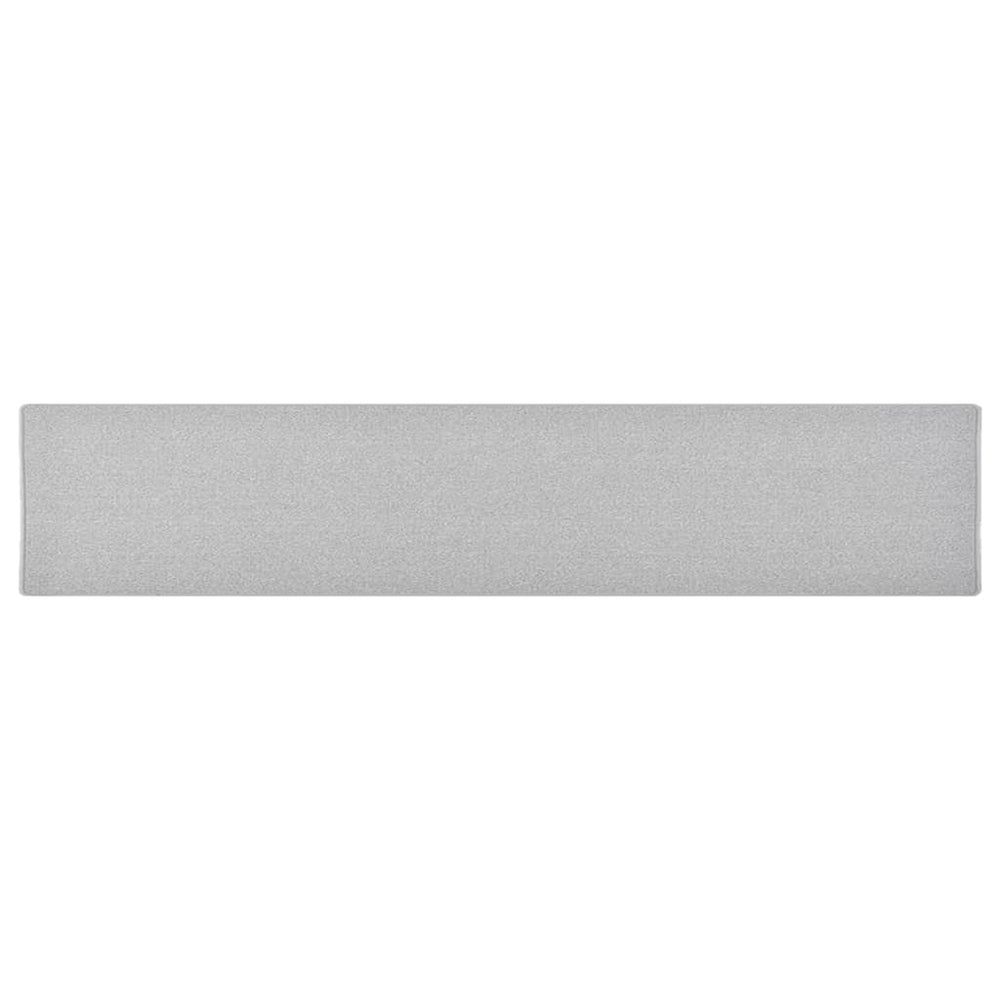 Hellgrauer Teppichläufer 80x400 cm