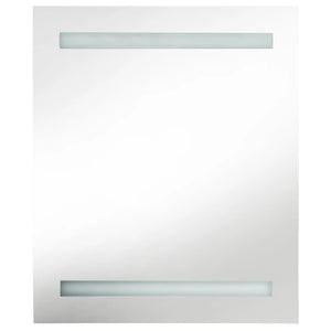 LED Bad Spiegelschrank Betongrau 50x60 cm