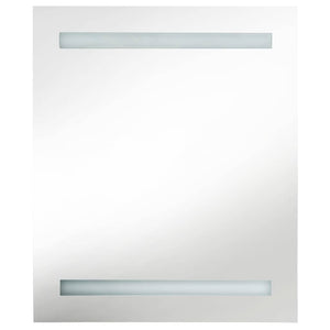 LED Bad Spiegelschrank Schwarz 50x60 cm