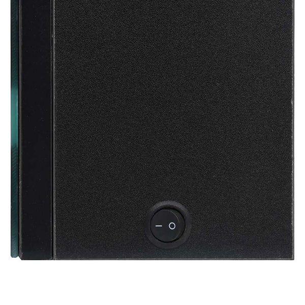 LED Bad Spiegelschrank Schwarz 50x60 cm