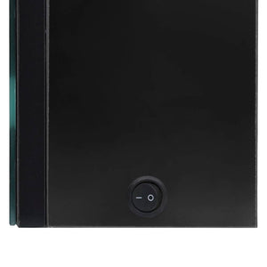 LED Bad Spiegelschrank Schwarz 50x60 cm