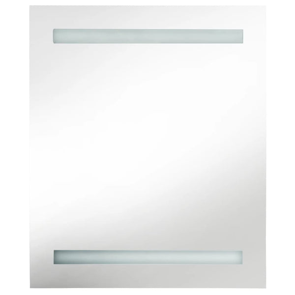 vidaXL Armoire de salle de bain à LED gris 50x14x60 cm