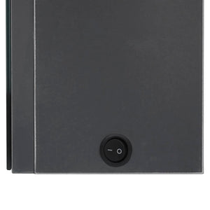 vidaXL Armoire de salle de bain à LED gris 50x14x60 cm
