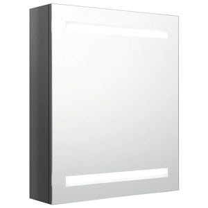 LED Spiegelschrank Grau 50x60 cm