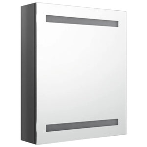 LED Spiegelschrank Grau 50x60 cm