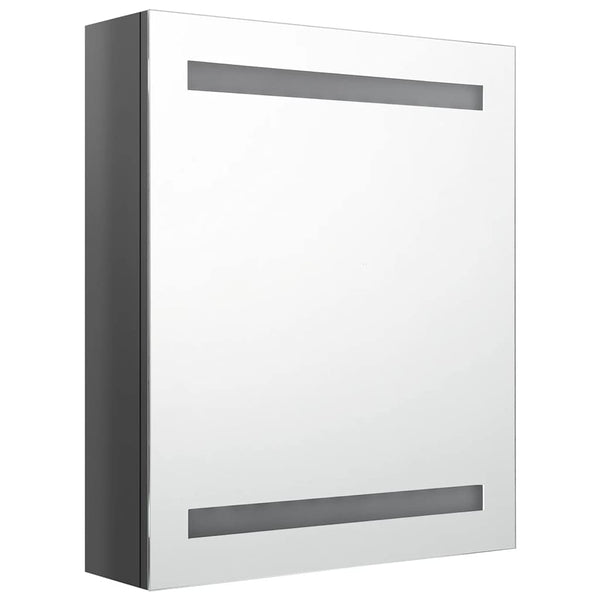 LED Spiegelschrank Grau 50x60 cm