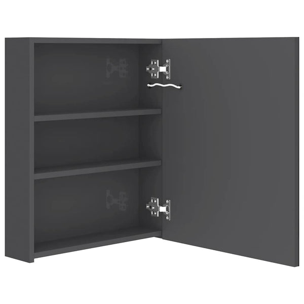 LED Spiegelschrank Grau 50x60 cm