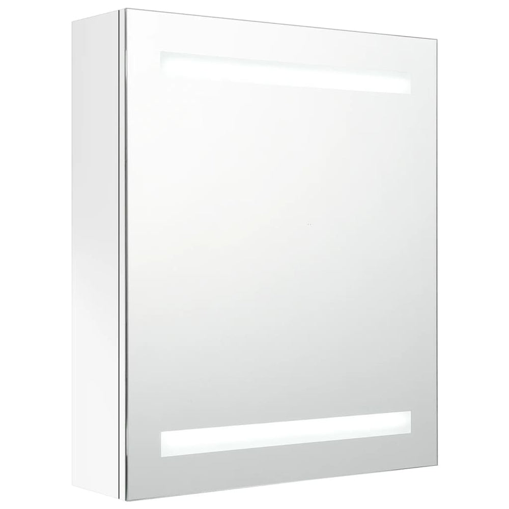 LED Bad Spiegelschrank Weiß 50x60 cm