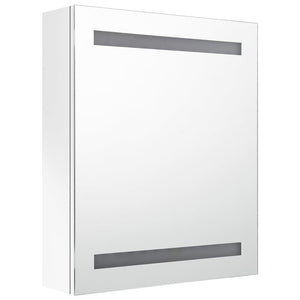LED Bad Spiegelschrank Weiß 50x60 cm