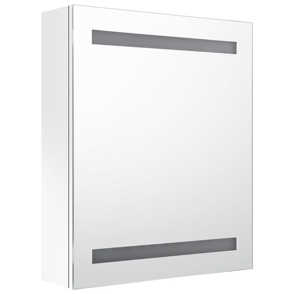 LED Bad Spiegelschrank Weiß 50x60 cm
