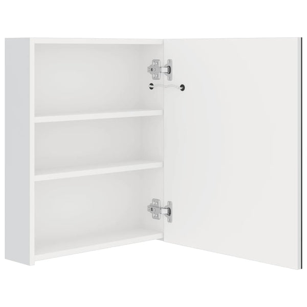 LED Bad Spiegelschrank Weiß 50x60 cm