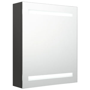 LED Bad Spiegelschrank Anthrazit 50x60 cm