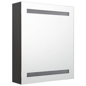 LED Bad Spiegelschrank Anthrazit 50x60 cm