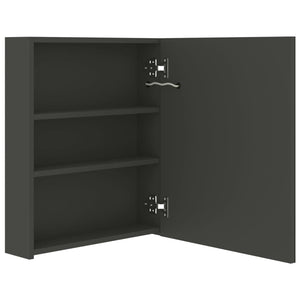 LED Bad Spiegelschrank Anthrazit 50x60 cm