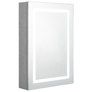 LED Badspiegelschrank Betongrau 50x70 cm