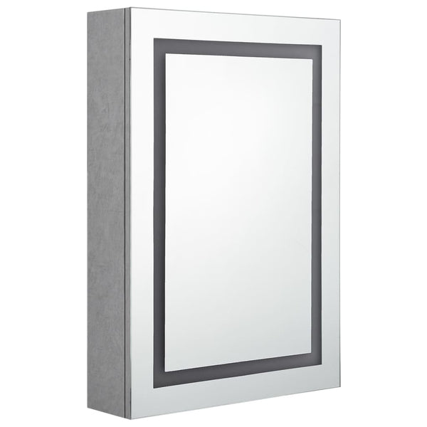 LED Badspiegelschrank Betongrau 50x70 cm