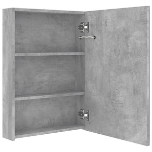 LED Badspiegelschrank Betongrau 50x70 cm